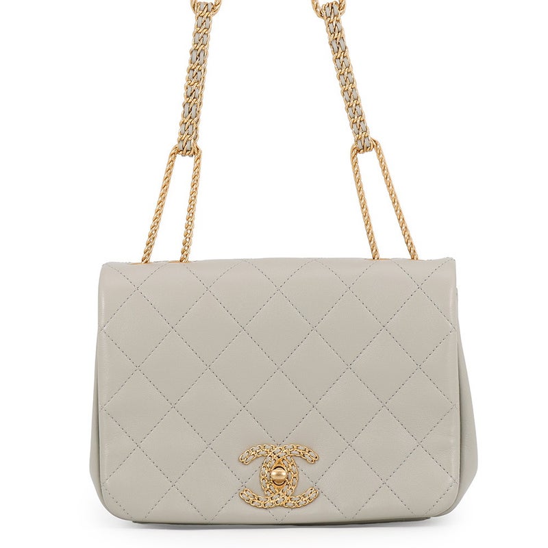 シャネル チェーンショルダーバッグ フラップバッグ マトラッセ ココマーク ラムスキン AS2976 CHANEL