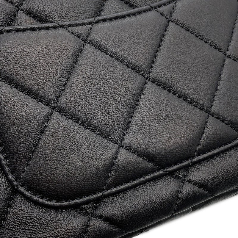 シャネル チェーンショルダーバッグ マトラッセ ココマーク ラムスキン AS4231 CHANEL 黒