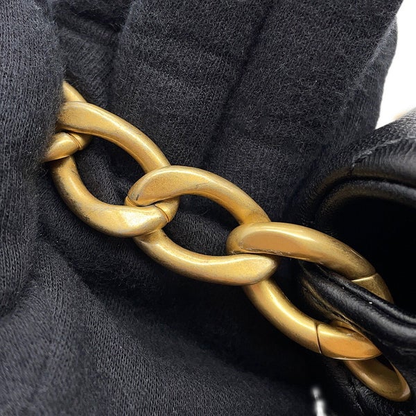 シャネル チェーンショルダーバッグ マトラッセ ココマーク ラムスキン AS4231 CHANEL 黒