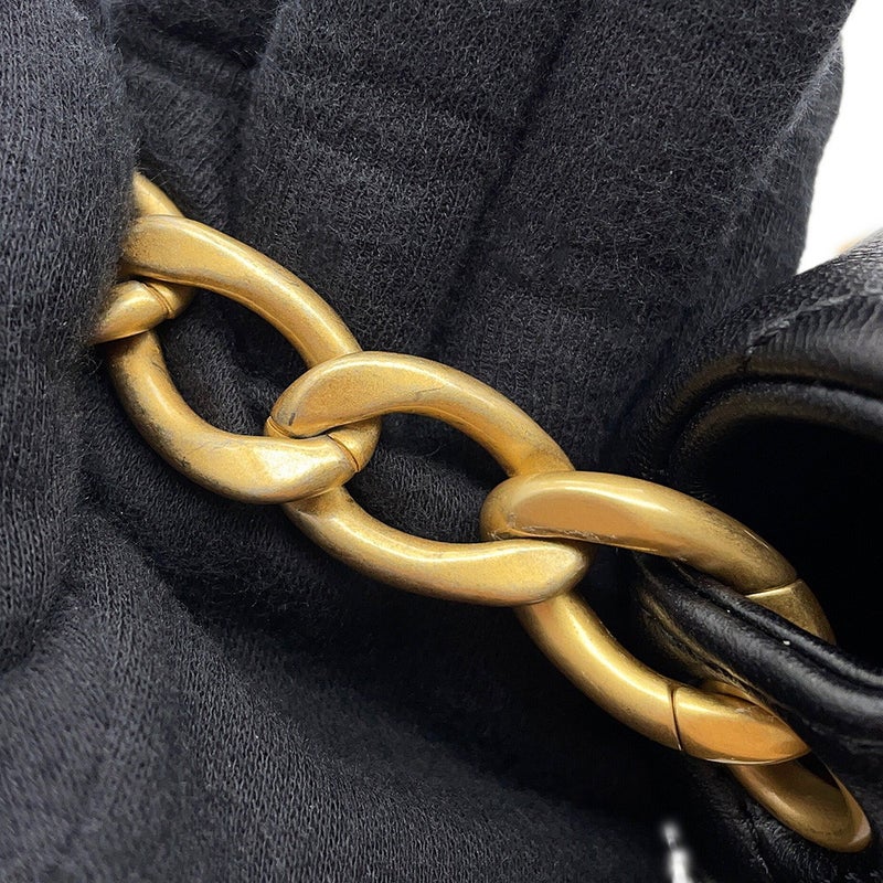 シャネル チェーンショルダーバッグ マトラッセ ココマーク ラムスキン AS4231 CHANEL 黒