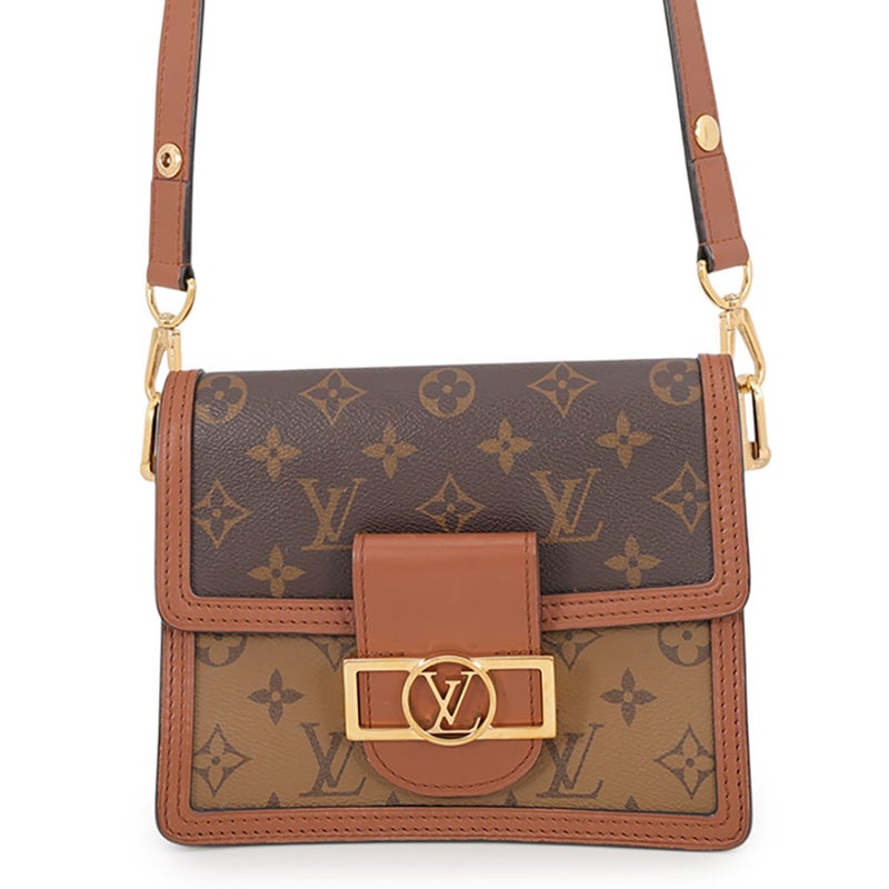 ルイヴィトン ショルダーバッグ モノグラム・リバース ドーフィーヌ MINI M45959 LOUIS VUITTON 黒 ブラック