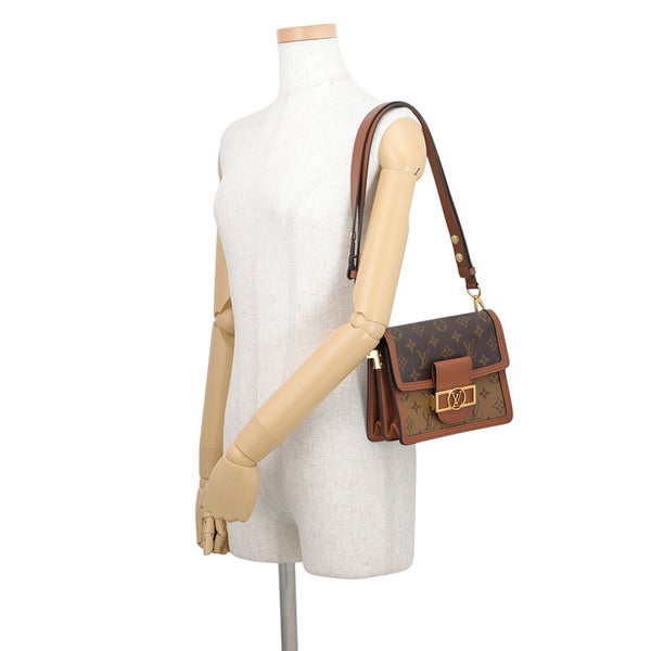 ルイヴィトン ショルダーバッグ モノグラム・リバース ドーフィーヌ MINI M45959 LOUIS VUITTON 黒 ブラック