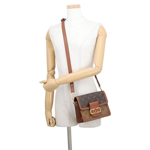 ルイヴィトン ショルダーバッグ モノグラム・リバース ドーフィーヌ MINI M45959 LOUIS VUITTON 黒 ブラック