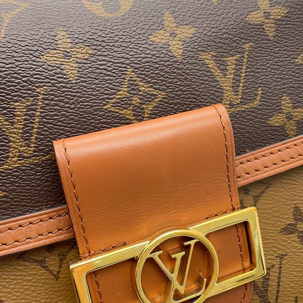 ルイヴィトン ショルダーバッグ モノグラム・リバース ドーフィーヌ MINI M45959 LOUIS VUITTON 黒 ブラック