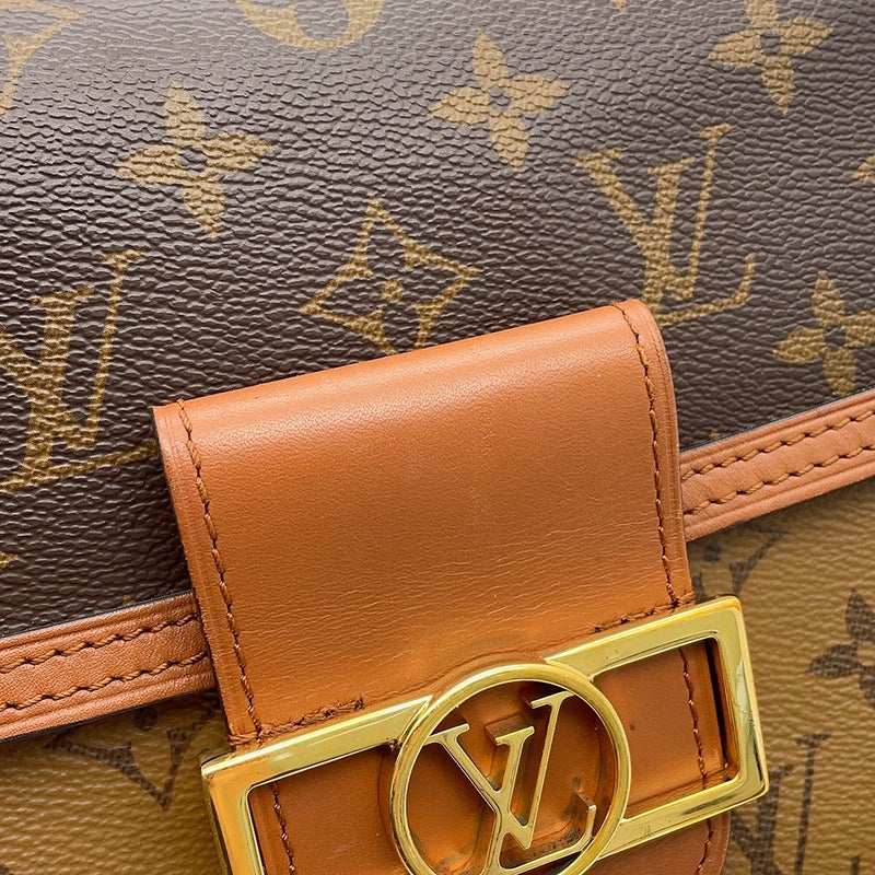 ルイヴィトン ショルダーバッグ モノグラム・リバース ドーフィーヌ MINI M45959 LOUIS VUITTON 黒 ブラック