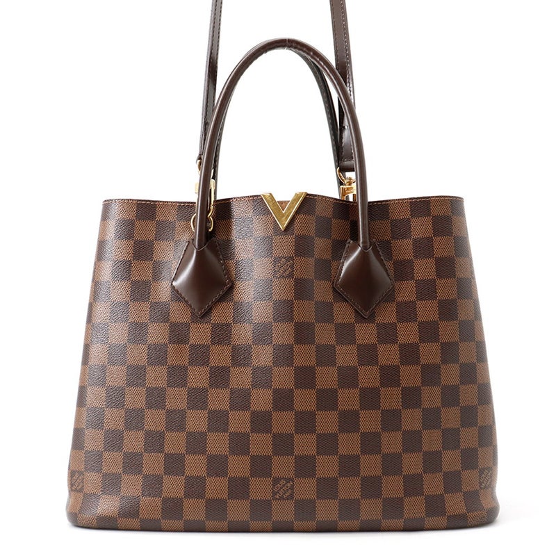 ルイヴィトン トートバッグ ダミエ・エベヌ ケンジントン N41435 LOUIS VUITTON ヴィトン バッグ  2WAY ショルダーバッグ