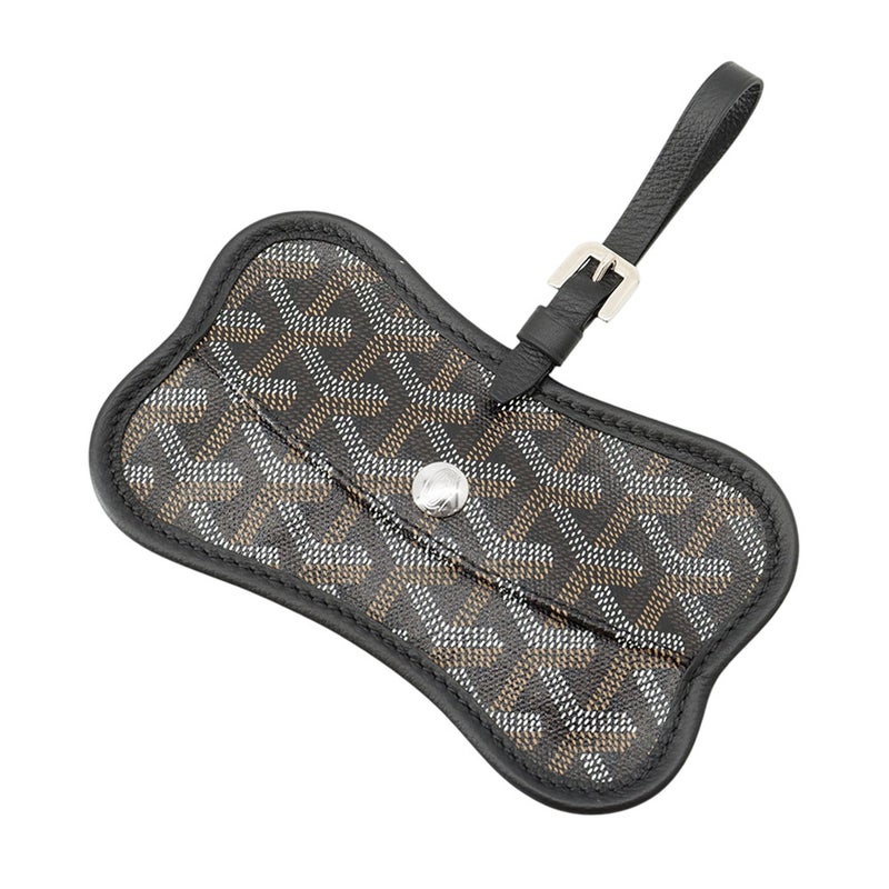 ゴヤール ポーチ オースシアングリ PVC GOYARD ドッグポーチ チャーム 黒