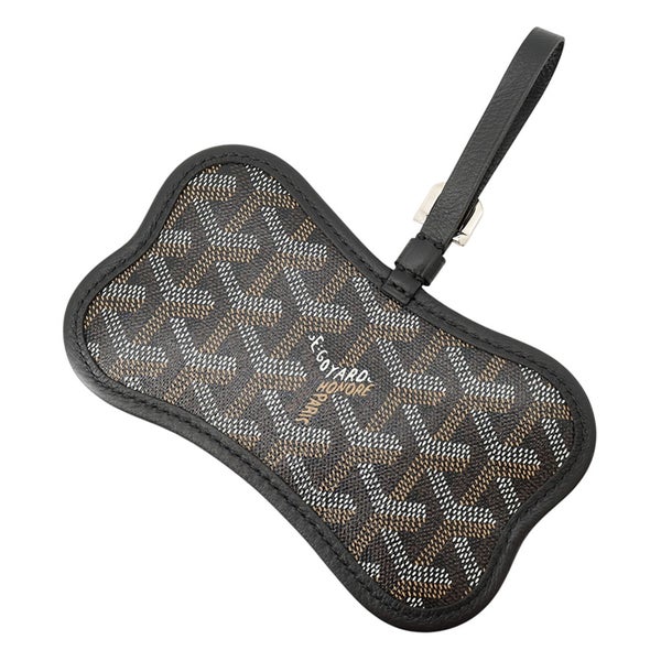 ゴヤール ポーチ オースシアングリ PVC GOYARD ドッグポーチ チャーム 黒