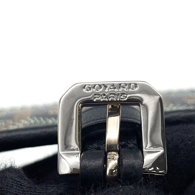 ゴヤール ポーチ オースシアングリ PVC GOYARD ドッグポーチ チャーム 黒