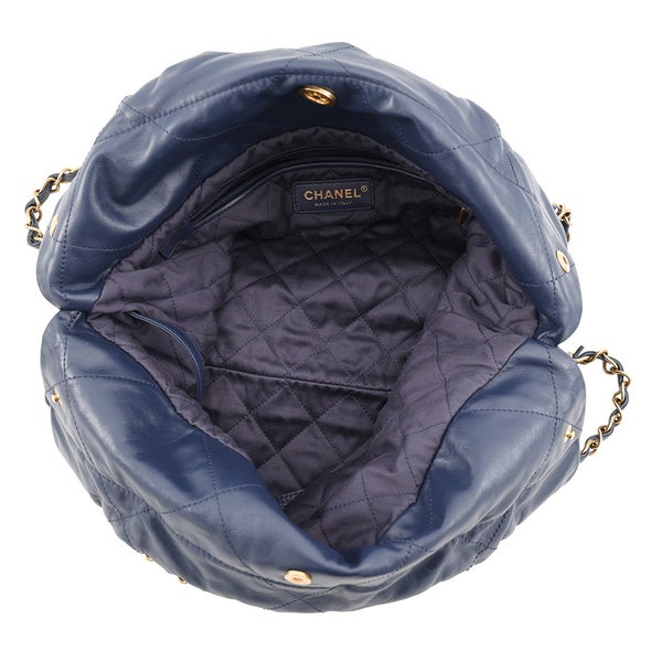 シャネル ハンドバッグ CHANEL 22 マトラッセ スモール シャイニーカーフレザー AS3260 ポーチ付き