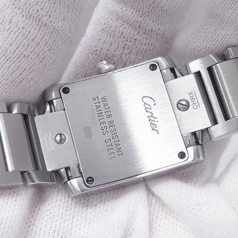 カルティエ タンクフランセーズ SM ピンクシェル W51028Q3 Cartier 腕時計 レディース クォーツ ピンクシェル文字盤