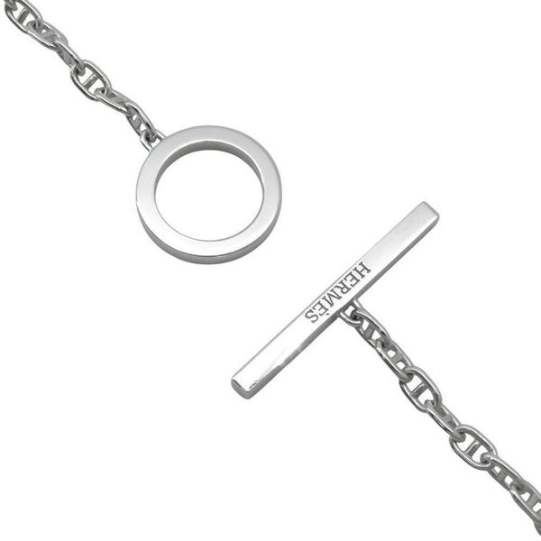 エルメス ブレスレット シェーヌ ダンクル コントゥール ダイヤモンド 33P 0.16ct K18WG サイズLG HERMES