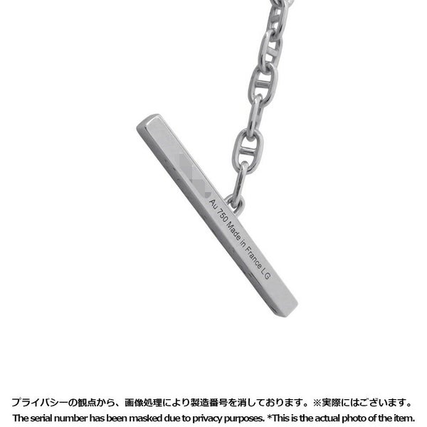 エルメス ブレスレット シェーヌ ダンクル コントゥール ダイヤモンド 33P 0.16ct K18WG サイズLG HERMES
