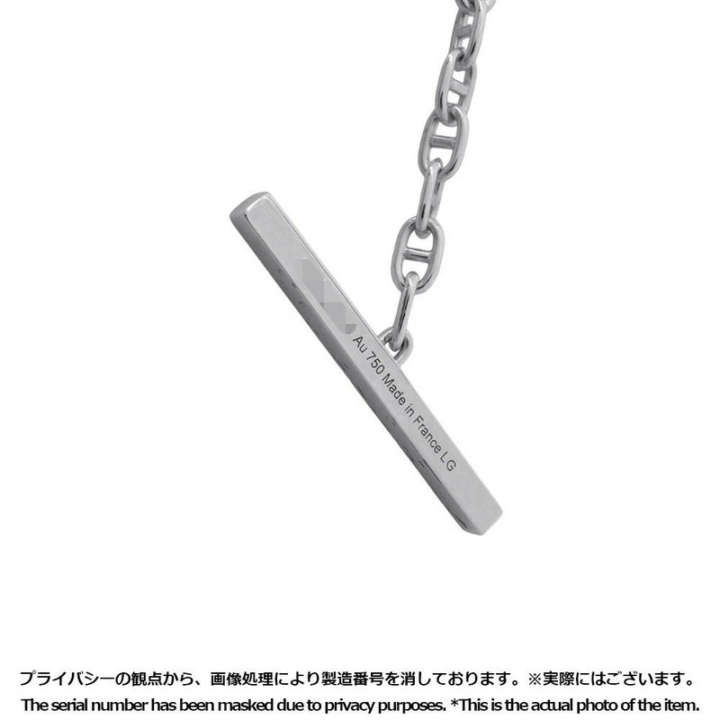 エルメス ブレスレット シェーヌ ダンクル コントゥール ダイヤモンド 33P 0.16ct K18WG サイズLG HERMES