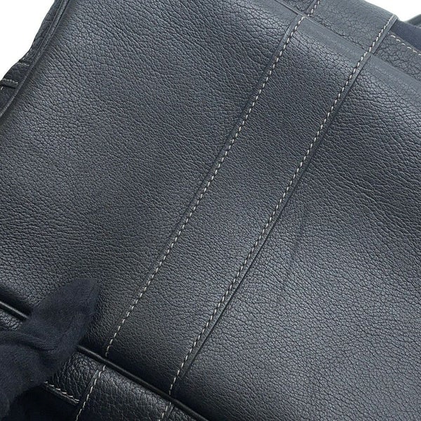 エルメス トートバッグ ガーデンパーティPM ブラック/シルバー金具 トワルオフィシエ/ブッフルスキッパー □H刻印 黒