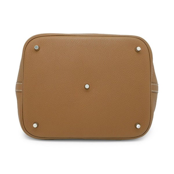 エルメス ハンドバッグ ピコタンロックGM ゴールド/シルバー金具 トリヨンクレマンス X刻印 HERMES トートバッグ