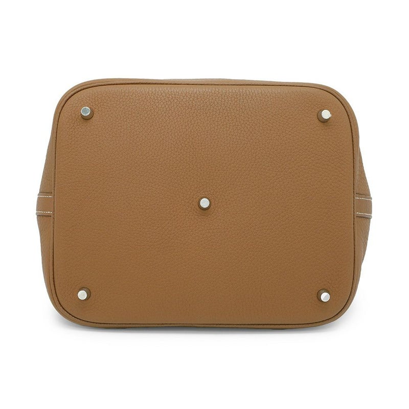 エルメス ハンドバッグ ピコタンロックGM ゴールド/シルバー金具 トリヨンクレマンス X刻印 HERMES トートバッグ