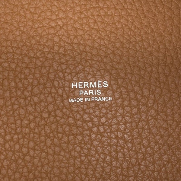 エルメス ハンドバッグ ピコタンロックGM ゴールド/シルバー金具 トリヨンクレマンス X刻印 HERMES トートバッグ