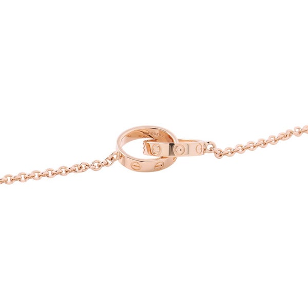 カルティエ ブレスレット LOVE チェーン ベビーラブ K18PGピンクゴールド Cartier ジュエリー