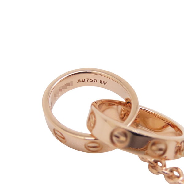 カルティエ ブレスレット LOVE チェーン ベビーラブ K18PGピンクゴールド Cartier ジュエリー