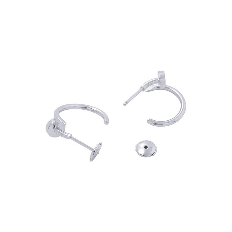 カルティエ ピアス ジュスト アン クル フープ イヤリング スモールモデル K18WGホワイトゴールド B8301236 Cartier