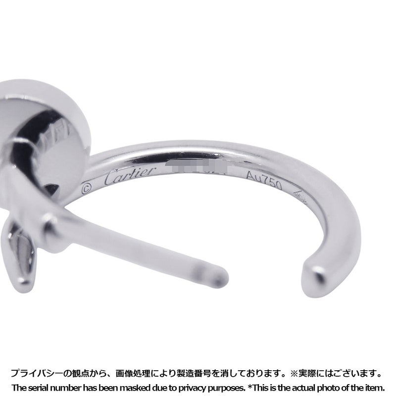 カルティエ ピアス ジュスト アン クル フープ イヤリング スモールモデル K18WGホワイトゴールド B8301236 Cartier