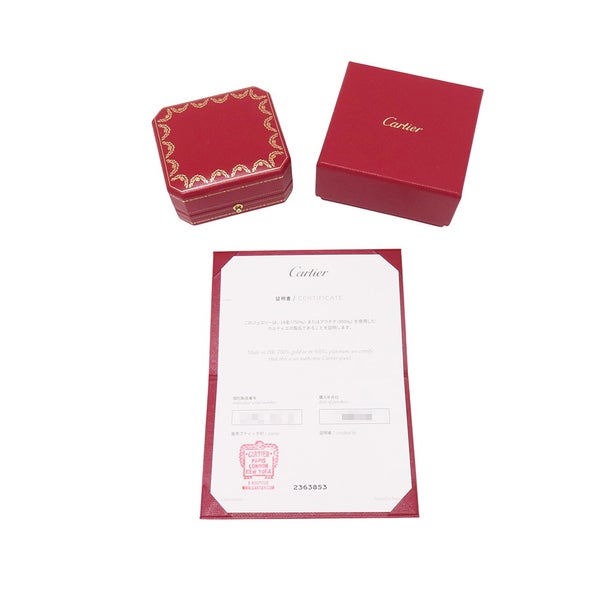 カルティエ ピアス ジュスト アン クル フープ イヤリング スモールモデル K18WGホワイトゴールド B8301236 Cartier