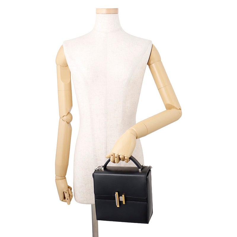 エルメス シネティック ブラック/ゴールド金具/シルバー金具 タデラクト D刻印 HERMES 黒