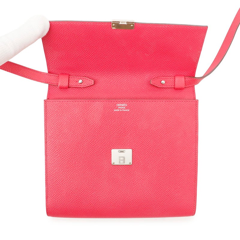 エルメス  クリック16  ローズエクストリーム/シルバー金具 エプソン A刻印 HERMES Clic 16 バッグ