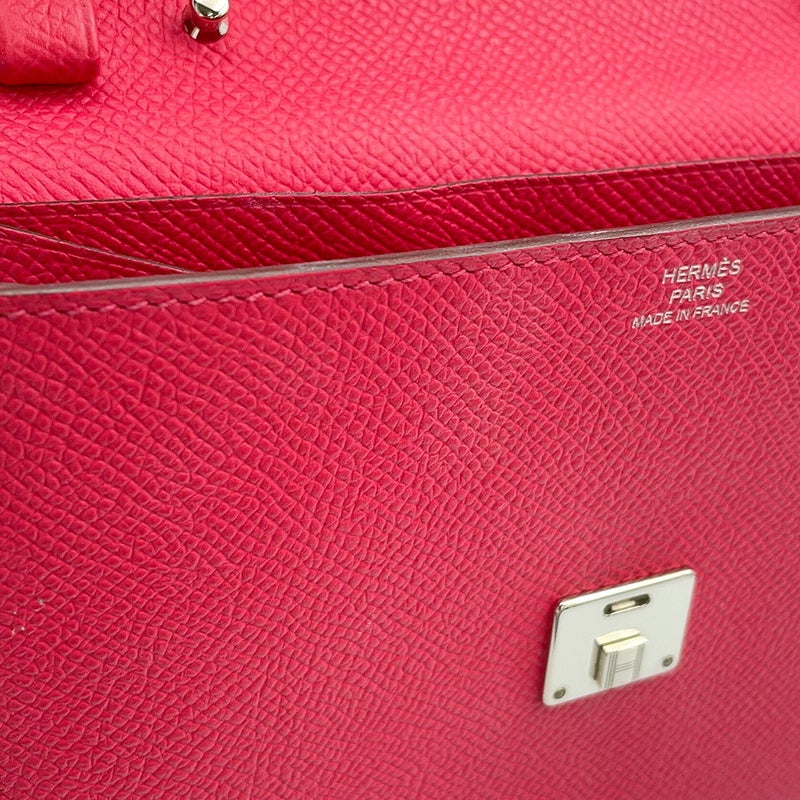 エルメス  クリック16  ローズエクストリーム/シルバー金具 エプソン A刻印 HERMES Clic 16 バッグ