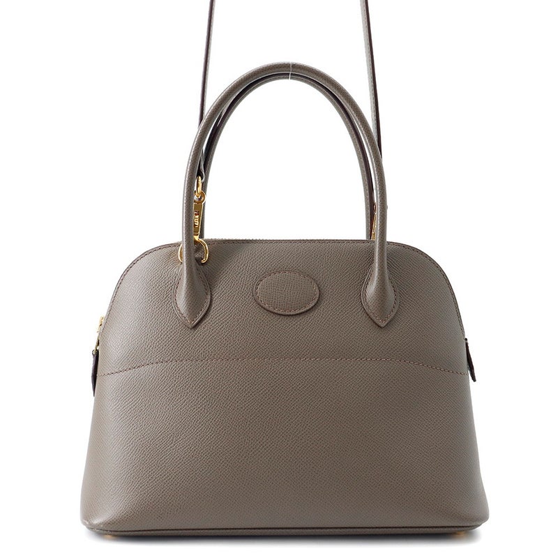 エルメス ハンドバッグ ボリード27 エタン/ゴールド金具 エプソン D刻印 HERMES Bolide 2wayショルダーバッグ