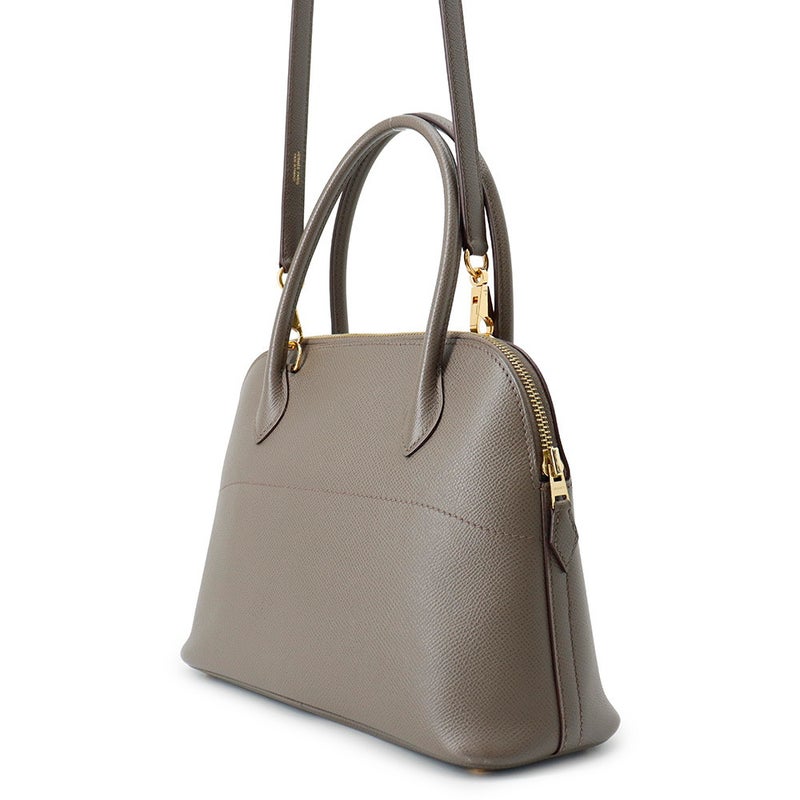 エルメス ハンドバッグ ボリード27 エタン/ゴールド金具 エプソン D刻印 HERMES Bolide 2wayショルダーバッグ
