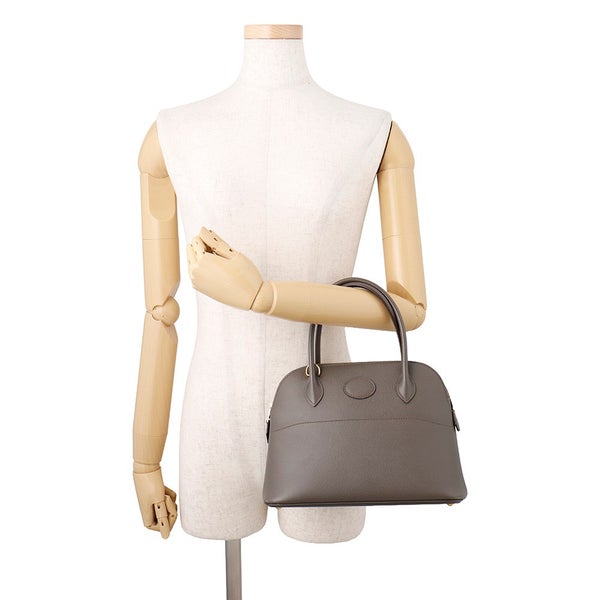 エルメス ハンドバッグ ボリード27 エタン/ゴールド金具 エプソン D刻印 HERMES Bolide 2wayショルダーバッグ