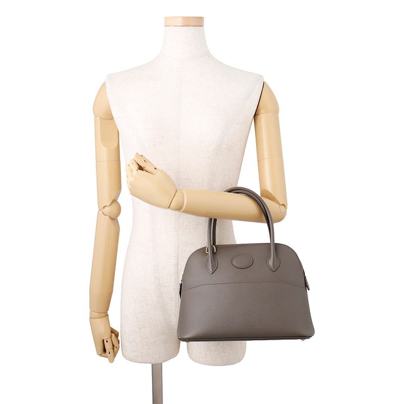 エルメス ハンドバッグ ボリード27 エタン/ゴールド金具 エプソン D刻印 HERMES Bolide 2wayショルダーバッグ