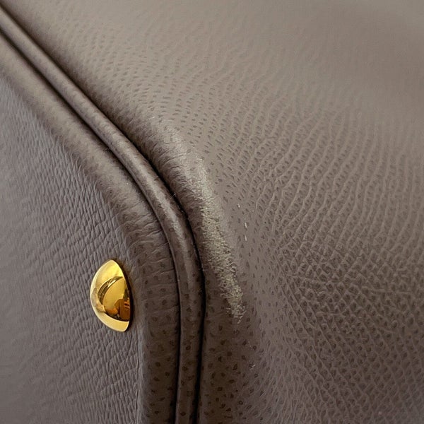 エルメス ハンドバッグ ボリード27 エタン/ゴールド金具 エプソン D刻印 HERMES Bolide 2wayショルダーバッグ