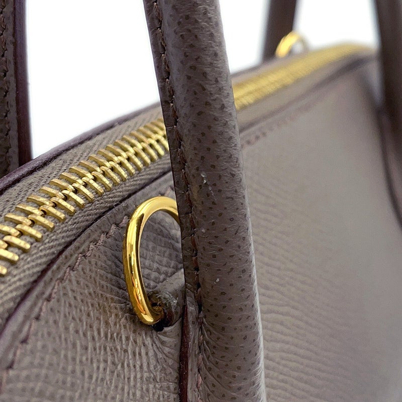 エルメス ハンドバッグ ボリード27 エタン/ゴールド金具 エプソン D刻印 HERMES Bolide 2wayショルダーバッグ