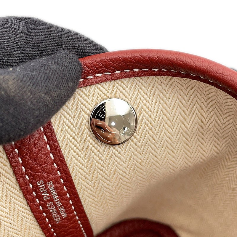 エルメス トートバッグ ネオ・ガーデン 23 ガーデンパーティ ルージュアッシュ/シルバー金具 ネゴンダ K刻印