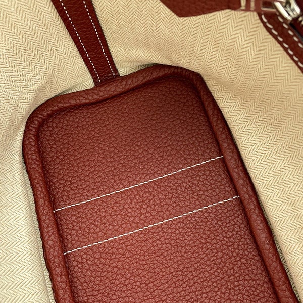 エルメス トートバッグ ネオ・ガーデン 23 ガーデンパーティ ルージュアッシュ/シルバー金具 ネゴンダ K刻印