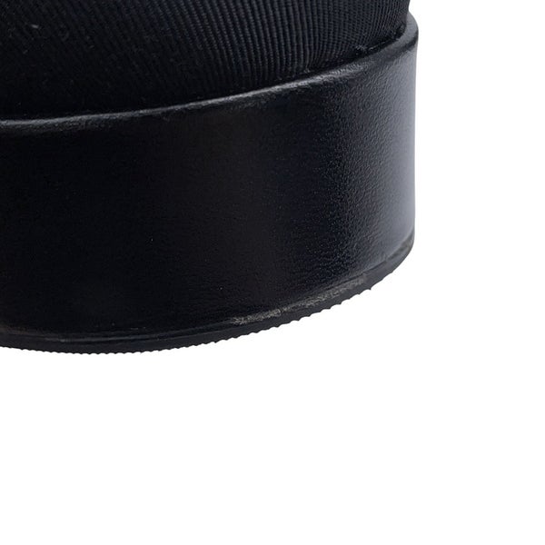 シャネル ローファー レースアップ シューズ シャイニーゴートスキン レディースサイズ37C CHANEL 靴 黒