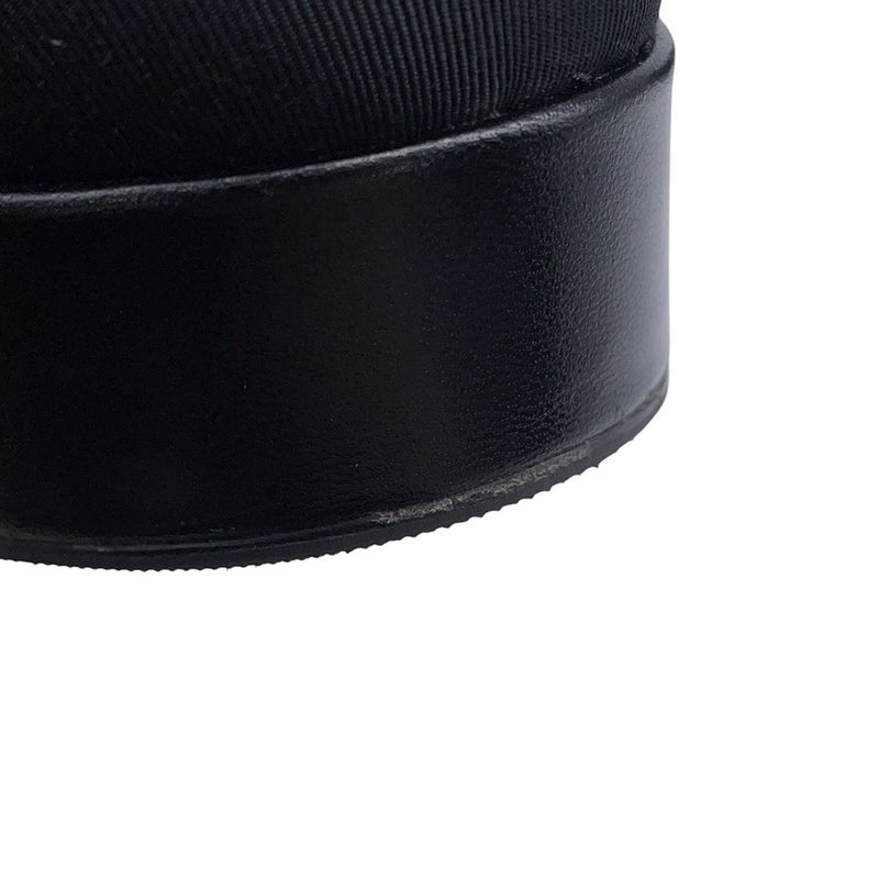 シャネル ローファー レースアップ シューズ シャイニーゴートスキン レディースサイズ37C CHANEL 靴 黒