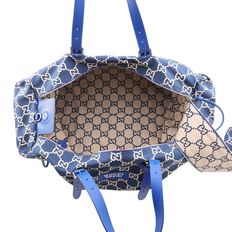 グッチ ボストンバッグ マキシGG ダッフルバッグ ナイロン レザー 767935 GUCCI 2way