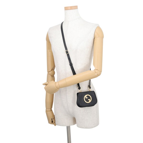 グッチ カードケース インターロッキングG ブロンディ レザー 698635 GUCCI 黒