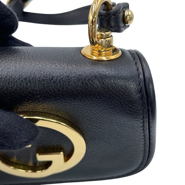 グッチ カードケース インターロッキングG ブロンディ レザー 698635 GUCCI 黒