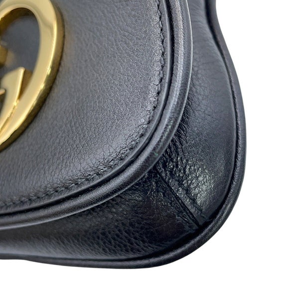グッチ カードケース インターロッキングG ブロンディ レザー 698635 GUCCI 黒