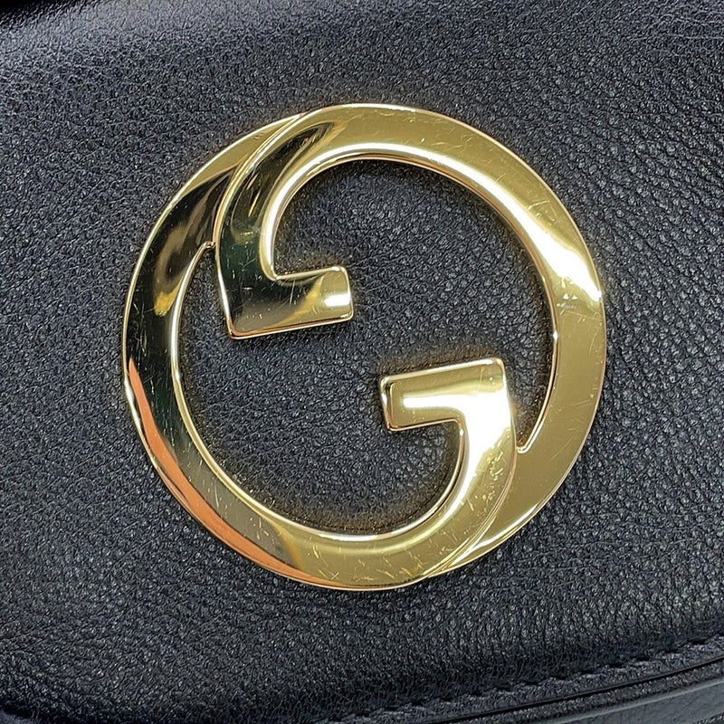 グッチ カードケース インターロッキングG ブロンディ レザー 698635 GUCCI 黒