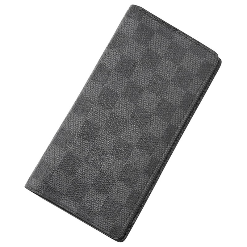 ルイヴィトン 長財布 ダミエ・グラフィット ポルトフォイユ・ブラザ N62665 LOUIS VUITTON ヴィトン 財布 メンズ 黒