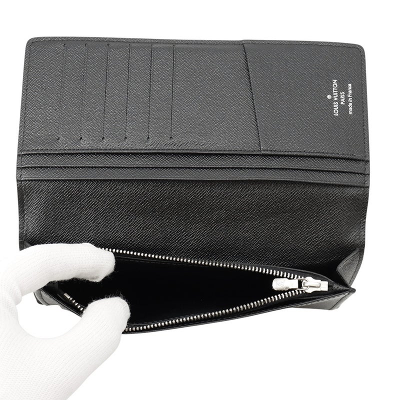 ルイヴィトン 長財布 ダミエ・グラフィット ポルトフォイユ・ブラザ N62665 LOUIS VUITTON ヴィトン 財布 メンズ 黒