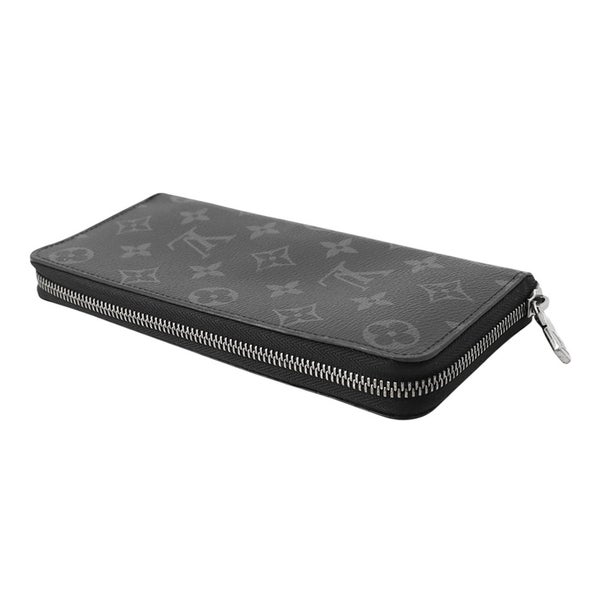 ルイヴィトン 長財布 モノグラム・エクリプス ジッピーウォレット・ヴェルティカル M62295 LOUIS VUITTON ヴィトン 黒 ブラック メンズ