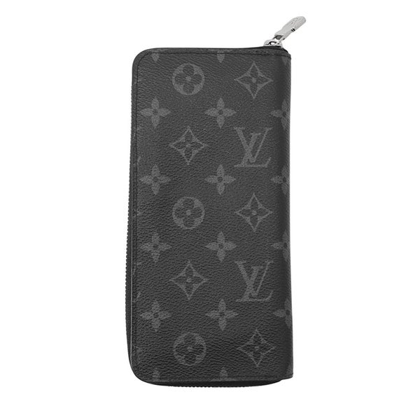 ルイヴィトン 長財布 モノグラム・エクリプス ジッピーウォレット・ヴェルティカル M62295 LOUIS VUITTON ヴィトン 黒 ブラック メンズ