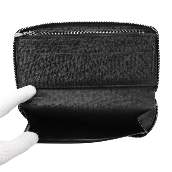 ルイヴィトン 長財布 モノグラム・エクリプス ジッピーウォレット・ヴェルティカル M62295 LOUIS VUITTON ヴィトン 黒 ブラック メンズ